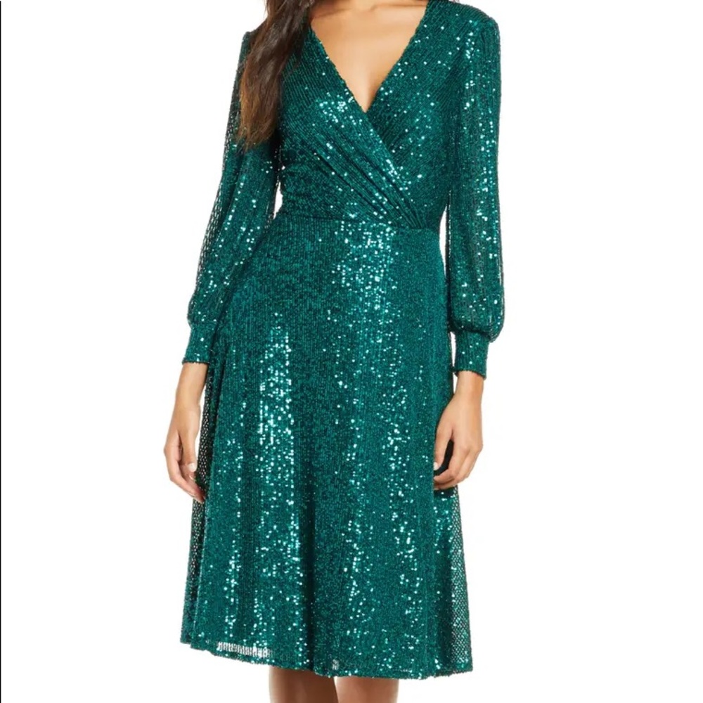 Green Sequin Dress